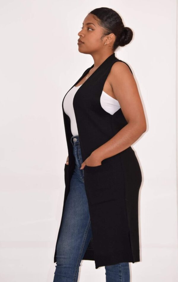 Cárdigan Abierto Sin Mangas