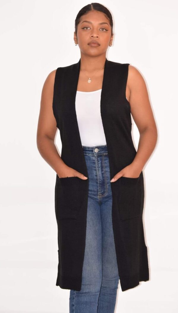 Cárdigan Abierto Sin Mangas