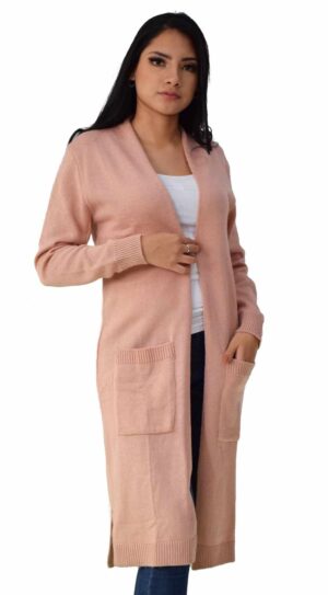 Cárdigan con Mangas Largas y Frente Abierto