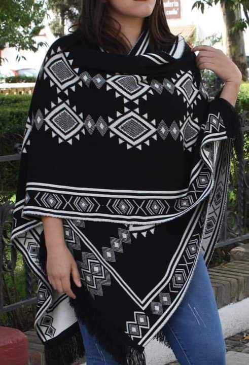 Poncho Abierto Reversible Unisex