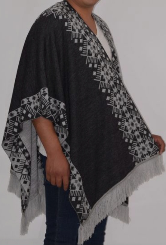 Poncho Abierto Reversible Unisex