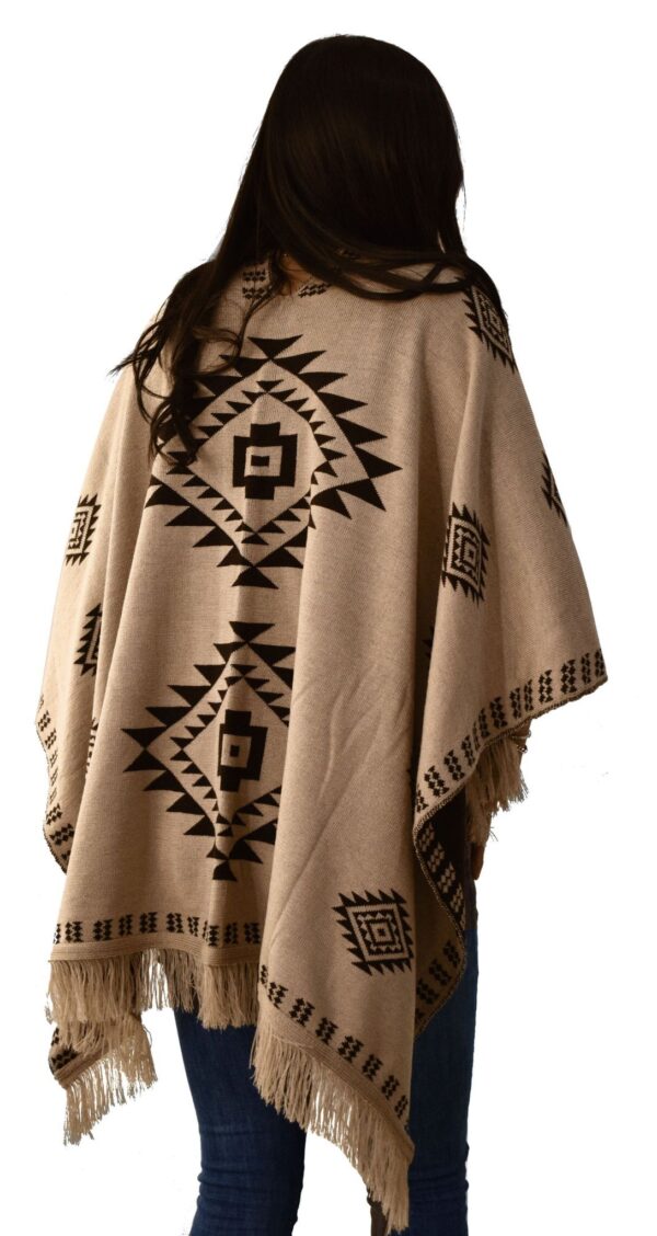 Poncho Abierto Reversible Unisex