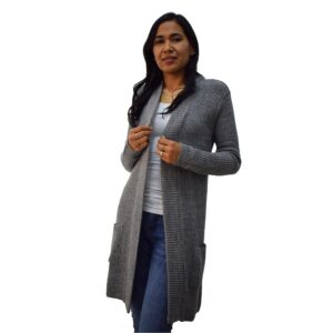 Cárdigan con Mangas Largas y Frente Abierto