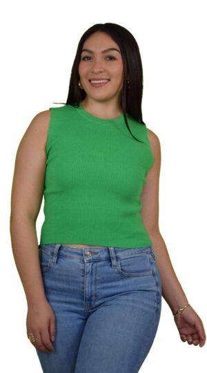 ada64439-2423-4a8b-b32c-a03df00087b7 Top sin Mangas con Cuello Redondo