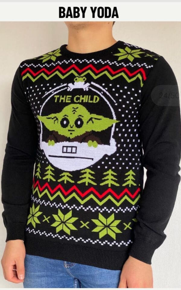 IMG_20240814_001252 Suéter Unisex de Star Wars Baby Yoda