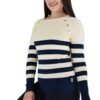 Blusa Ajustada de rayas con Mangas Largas