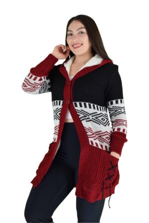 Cárdigan Afelpado con Capucha