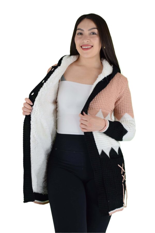 Cárdigan Afelpado con Capucha