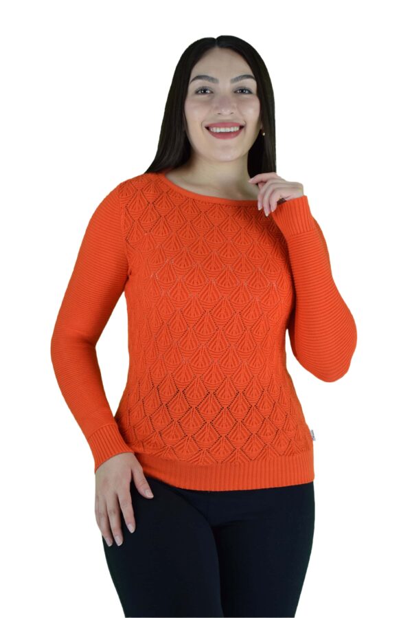 Blusa de Color Sólido con Mangas Largas