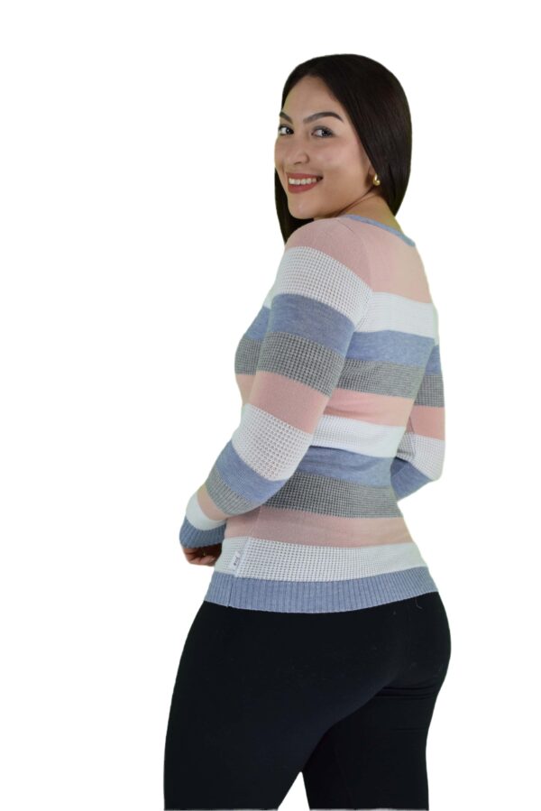 DSC_0175_1 Blusa de Rayas Multicolor con Mangas Largas